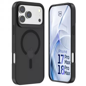 3MK PROTECTION Apple iPhone 17 Pro Max Hardy Hazy MagCase svart