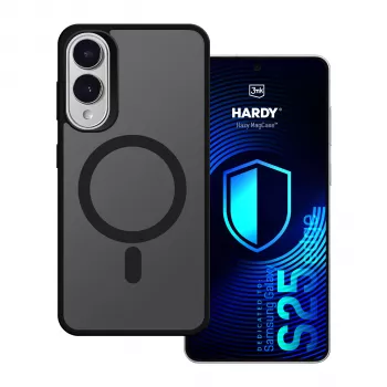 3MK PROTECTION Samsung Galaxy S25 Edge – 3mk Hardy Hazy MagCase svart