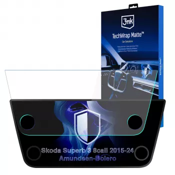 3MK PROTECTION Skoda Superb III 2015-2024 Amundsen-Bolero TechWrap matt skärmskyddsfilm för mittdisplay