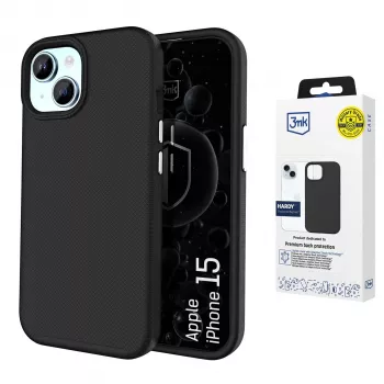 3MK PROTECTION Apple iPhone 15 Hardy stötsäker MagCase baksideskal transparent