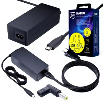3MK PROTECTION Acer, Sony 20V USB-C hona till 5,5 x 1,7mm - 3mk Hardy laptop strömadapter