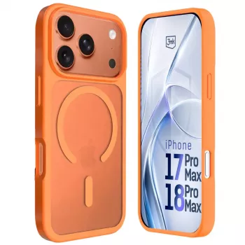 3MK PROTECTION Apple iPhone 17 Pro Max Hardy Hazy MagCase orange