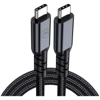 3MK PROTECTION Hyper Cable N-SERIES Thunderbolt 4 2 m 48V/5A 40Gb/s 240W 8K60Hz svart