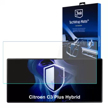 3MK PROTECTION Citroen C3 Plus Hybrid – 3mk TechWrap Matter skärmskydd för mittdisplay