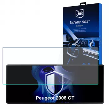 3MK PROTECTION TechWrap Matte skärmskydd för Peugeot 2008 GT (2020+) – antireflex, självläkande, 0,2 mm