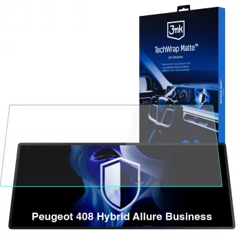 3MK PROTECTION Peugeot 408 Hybrid Allure Business – 3mk TechWrap Matter skärmskydd för mittdisplay