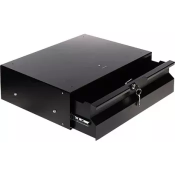 Stalflex RD19-3U-320B 19 inch 3U serverrackslåda, 320 mm användbart djup, svart