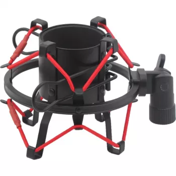 MOZOS SHM2-RED antivibrations-spindelhållare för mikrofon 48-54 mm röd