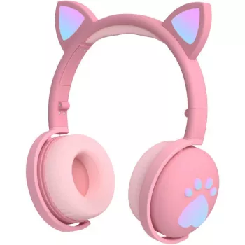 MOZOS KID DOG trådlösa barnhörlurar rosa