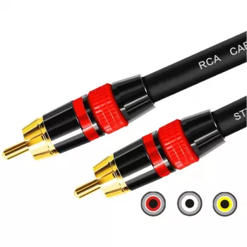 MOZOS Premium RCA till RCA subwooferkabel 3m