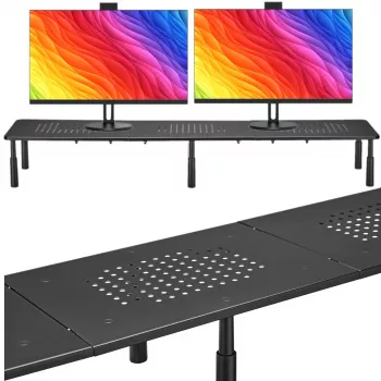 MOZOS SPM2 stativ för dubbla monitorer 1000x230x120 mm svart