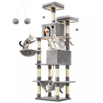 MOZOS Kitty Tree stor klösträd för katter, höjd 206 cm