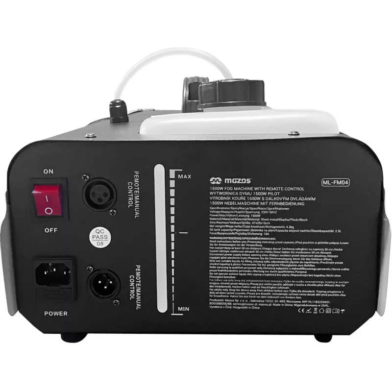 MOZOS ML-FM04 rökmaskin 1500W med pilot