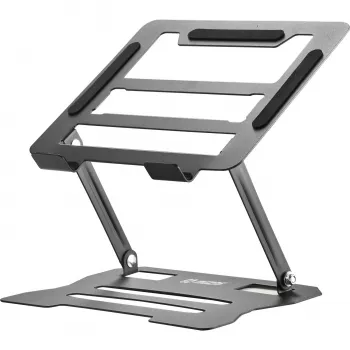 MOZOS N2-BK ergonomiskt laptopstativ - svart, höjdjusterbart, hopfällbart, aluminium