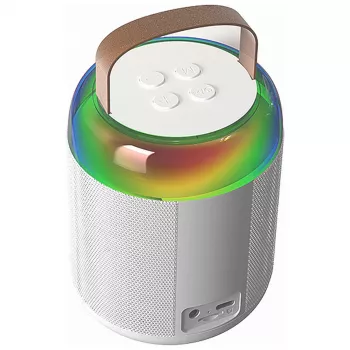 MOZOS MK vitt karaokemikrofon Bluetooth-högtalare