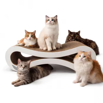 MOZOS KITTY-SPIKE klösträd & liggplats för katter, kartong, stor, 86 cm XXL