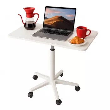 MOZOS SPM4-WH mobilt laptopbord med höjdjustering, vitt