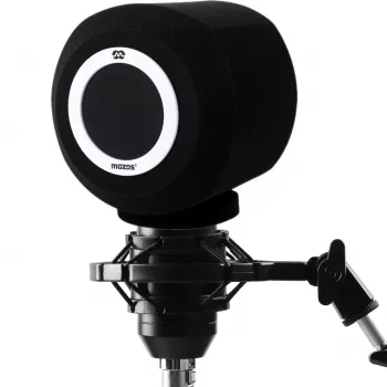 MOZOS PS-4 sfärisk popfilter i skum, vindskydd, svart