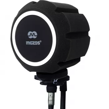 MOZOS PS-5 sfärisk popfilter i skum för mikrofon – svart