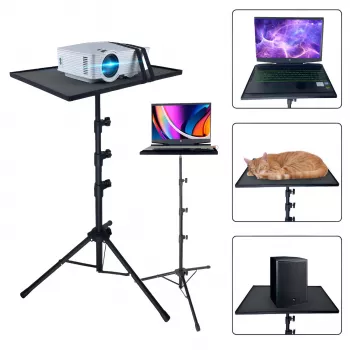 MOZOS PL2 universalstativ för projektor, laptop, surfplatta, svart, 70–120 cm, 10 kg