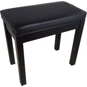 MOZOS PB03 pianobänk – höjderjusterbar, konstläder, svart