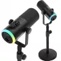 Mozos GM-ONE USB XLR RGB LED-mikrofon svart