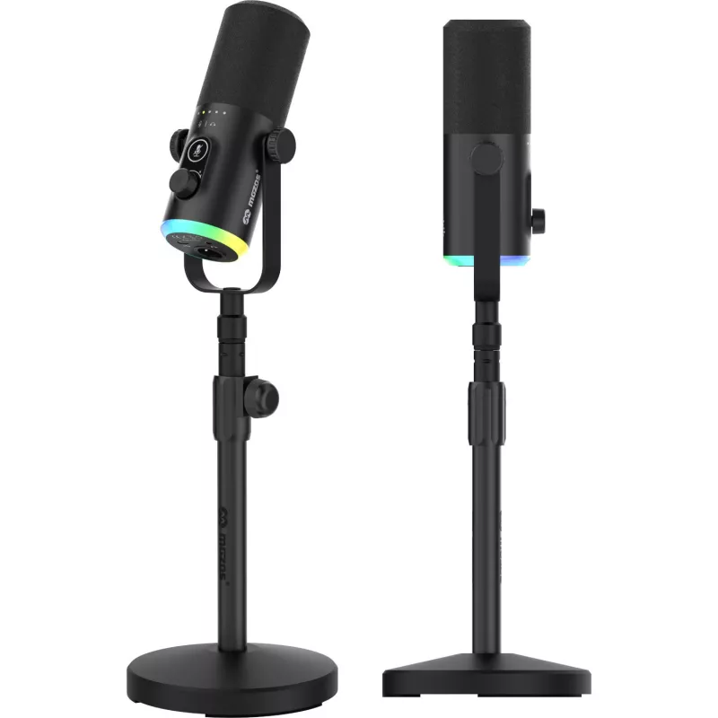 Mozos GM-ONE USB XLR RGB LED-mikrofon svart