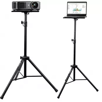 MOZOS PL3 stativ för projektor och laptop, svart
