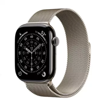 Crong Milano Steel – rostfritt stål-armband för Apple Watch 44/45/46/49 mm (champagne)