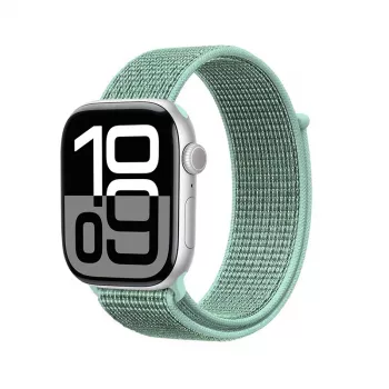 Crong Nylon Sport Loop för Apple Watch 38/40/41/42 mm grön