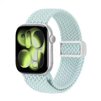 Crong Wave Band flätat tygarmband för Apple Watch 38/40/41/42 mm (mint)
