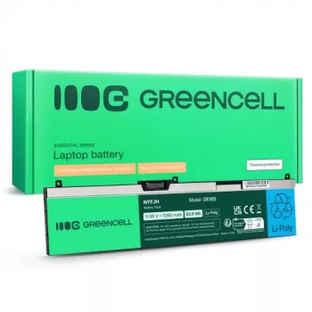 Greencell NYFJH-6C laptopbatteri för Dell Precision 15 7530 7540 7740, 97Wh, 11,4V, 8500mAh, svart