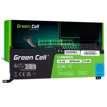 Green Cell L19M4PC0 batteri för Lenovo Legion 5/5P/7, 60Wh, 15,36V, 3900mAh, 4-cell, Li-Ion, svart