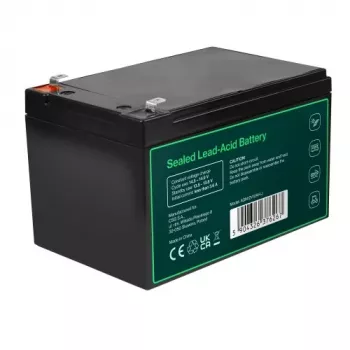 Greencell AGM VRLA 12V 12Ah underhållsfritt batteri för kassaapparat, leksaker, kamera (152x99x100mm)