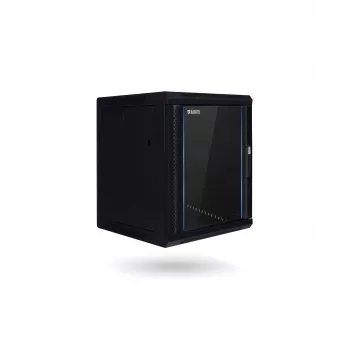 RACKTEL RL-4515WR 15U 600x450 väggmonterat serverskåp, omonterat, svart