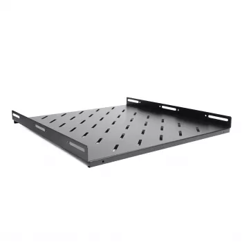 RACKTEL RL-P800S 1U 19 inch fast rackhylla 800 mm djup 80 kg belastning svart