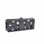 RACKTEL RL-WE602 1U 19 inch rackfläktpanel med 2 axialfläktar, 230V AC, svart