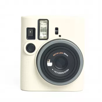 LOVEINSTANT silikonskyddshölje för Fujifilm Instax Mini 41 – vit/beige