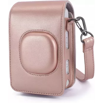 LOVEINSTANT skyddshölje för Fujifilm Instax Mini LiPlay – glansigt rosa