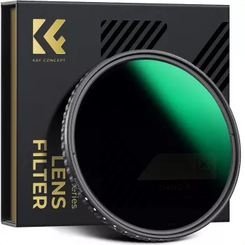 KF X-Fader variabelt ND-filter 43 mm ND8-ND128 grå