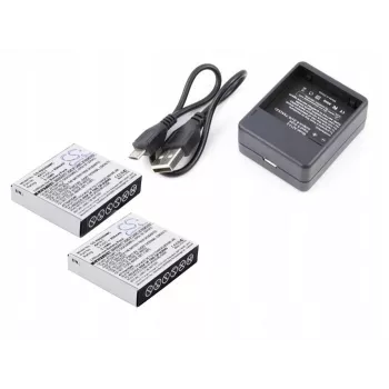 CAMERON SINO 2x batteri + laddarset för Xiaomi Yi AZ13-1