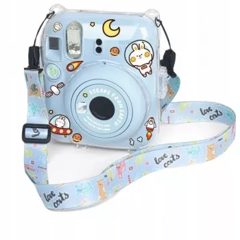 LOVEINSTANT fodral för Fujifilm Instax Mini 12 + klistermärken / Escape from Earth