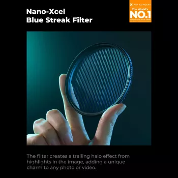 K&F Concept Nano-X Blue Streak anamorfiskt effektfilter 55 mm