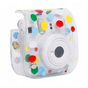 LOVEINSTANT Case Cover Pouch för Fujifilm Instax Mini 12 – Colorful Dots