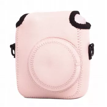 LOVEINSTANT mjukt neoprenfodral för Fujifilm Instax Mini 12 – rosa