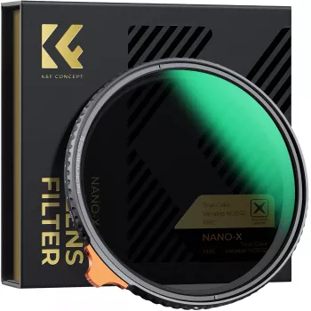 K&F Concept Variabelt ND-filter ND2-ND32 82mm True Color MRC Nano X