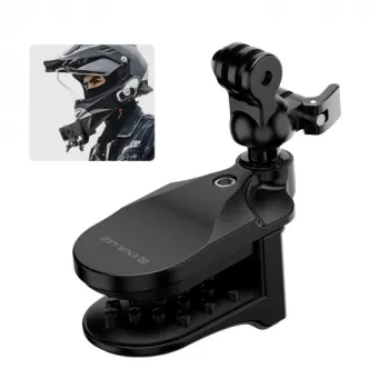 PULUZ hakfäste för motorcykelhjälm för GoPro Hero 12 11 Mini 10 9 8 7 6 5 4 3+ Max – PU927B