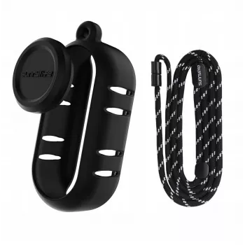 SUNNYLIFE silikonskyddsfodral med objektivlock för Insta360 Go 3s – svart