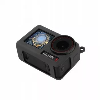 SUNNYLIFE skyddande silikoncase med rem för DJI Osmo Action 5 Pro / OA5-BHT885