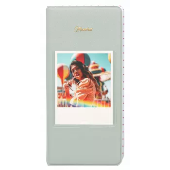 LOVEINSTANT fotoalbum 64 foton för Fuji Instax Wide, Square, Polaroid 600, SX-70, Now – grön